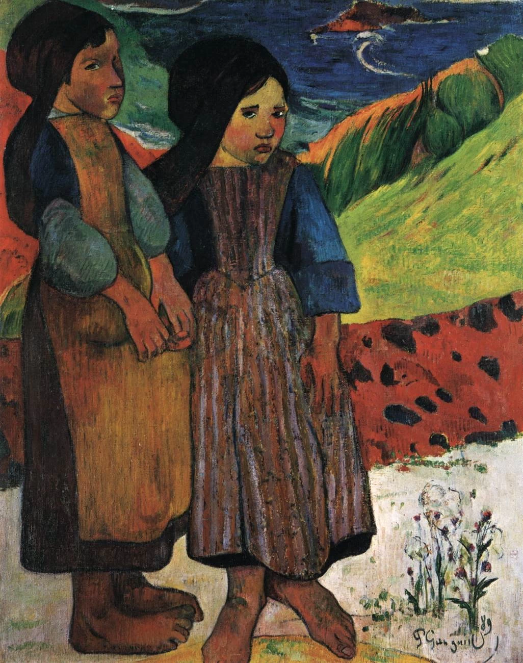 Ragazze bretoni in riva al mare - National Museum of Western Art, Tokyo